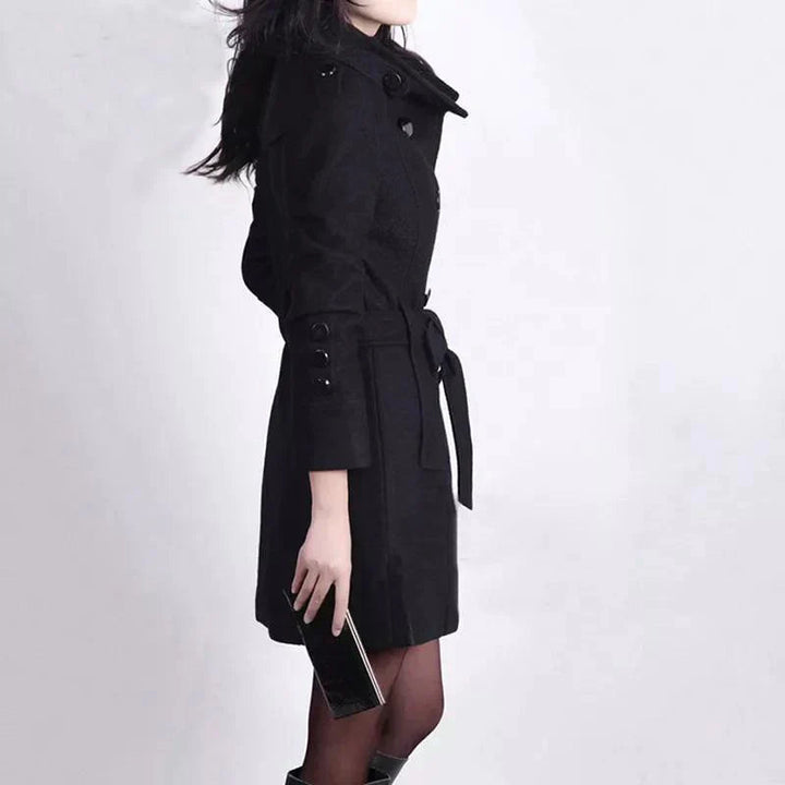 Women’s Cashmere Double Breasted Winter Trench Coat