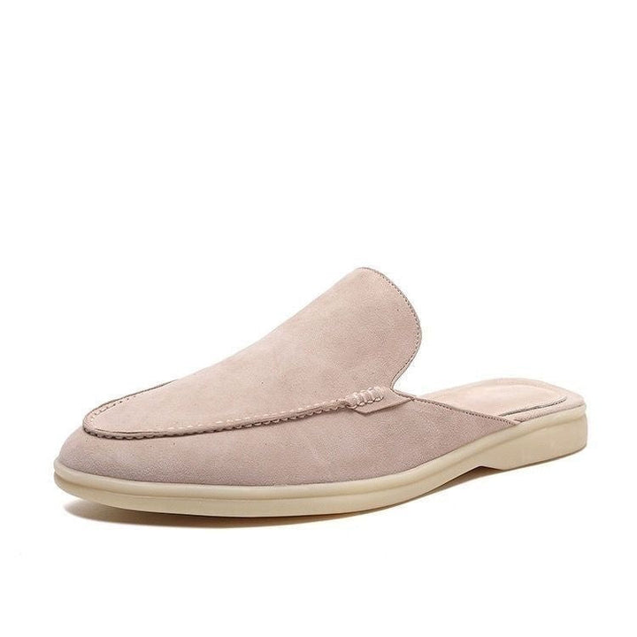 Suede Backless Loafer Slip-On Summer Shoes