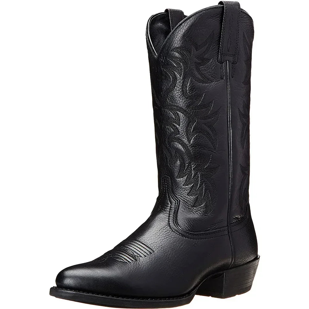 Unisex Classic Embroidered Cowboy Boots - Ethan 1
