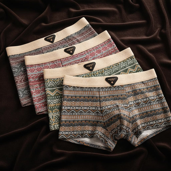 Men’s Patterned Boxer Briefs 4-Pack