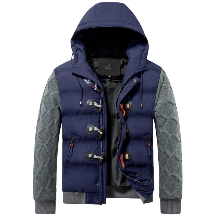 Men’s Hooded Puffer Toggle Winter Jacket
