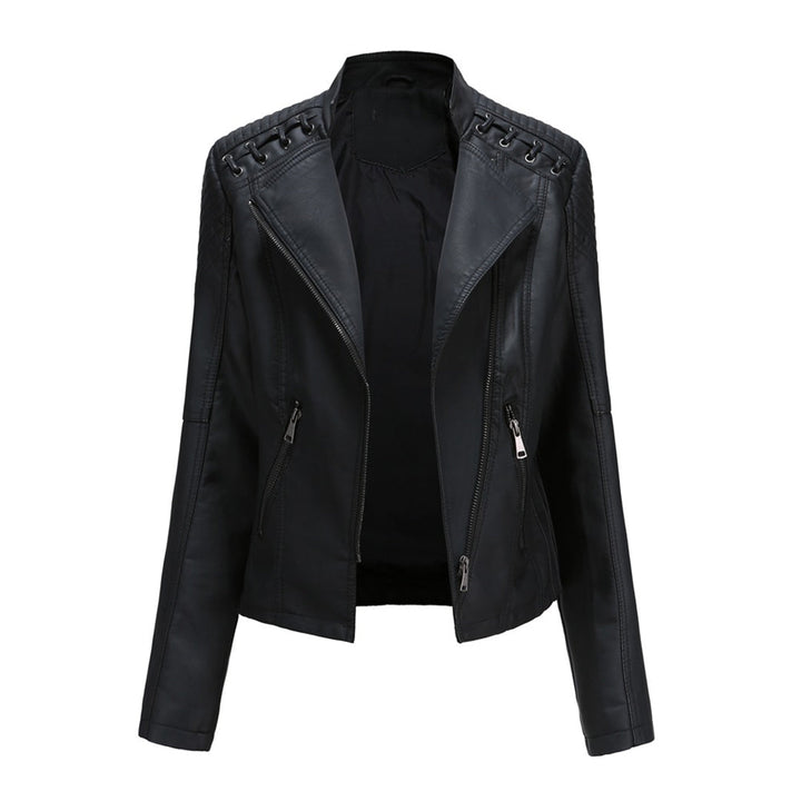Women's Biker Leather Jacket - Sophia 0