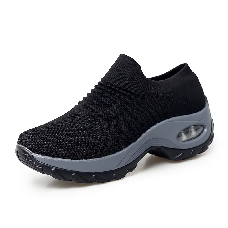 Women’s Marl Knit Platform Air-Cushion Orthopaedic Sneakers