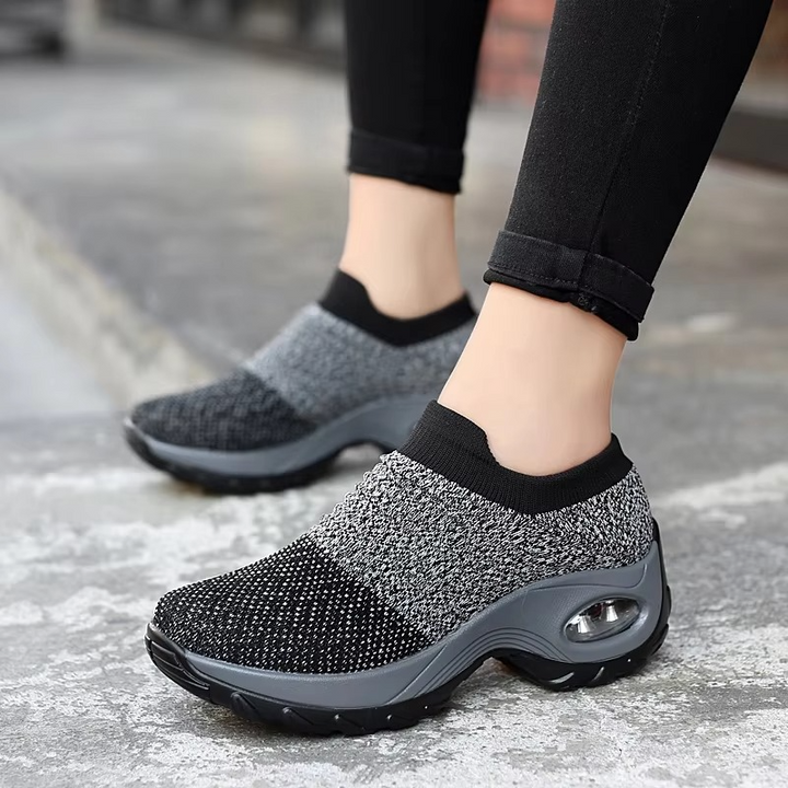 Women’s Marl Knit Platform Air-Cushion Orthopaedic Sneakers