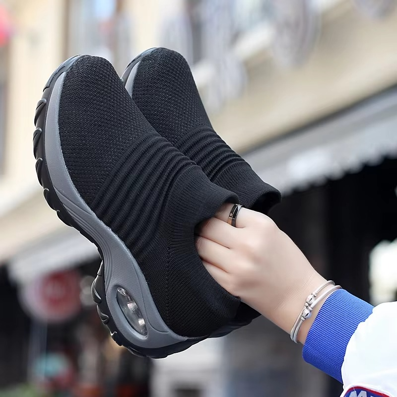 Women’s Marl Knit Platform Air-Cushion Orthopaedic Sneakers