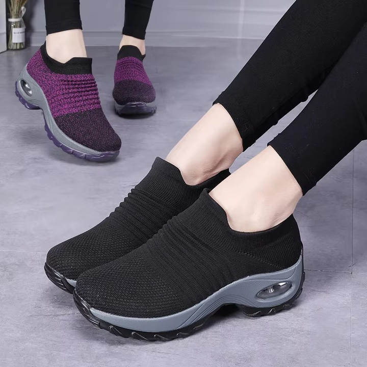 Women’s Marl Knit Platform Air-Cushion Orthopaedic Sneakers