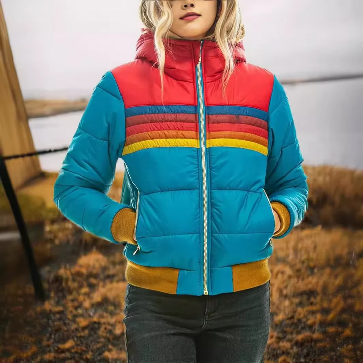Women’s Outdoor Colour Block Puffer Jacket