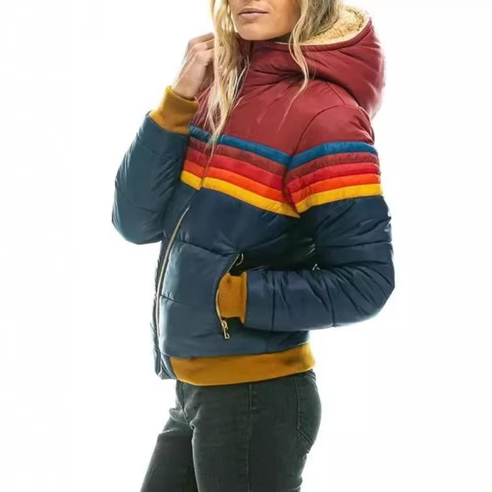 Women’s Outdoor Colour Block Puffer Jacket