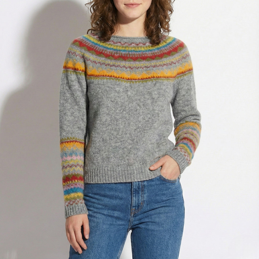 Women's Cozy Cream Knitted Jumper - Sophie 2