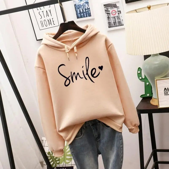 Women's Cozy Smile-Love Hoodie - Emily 0