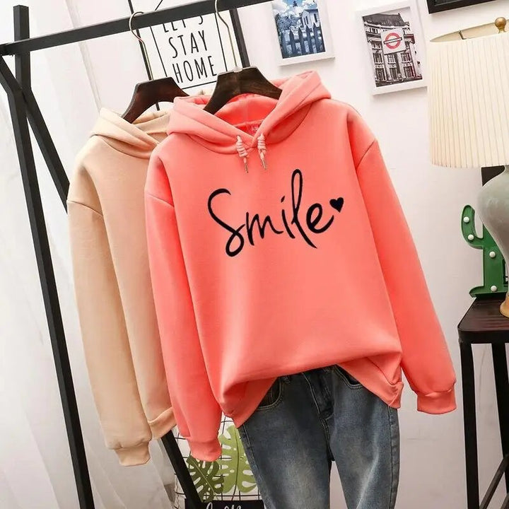 Women's Cozy Smile-Love Hoodie - Emily 2
