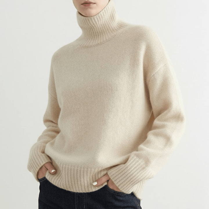Women's Cozy Wool Roll Neck Jumper - Sophia 0