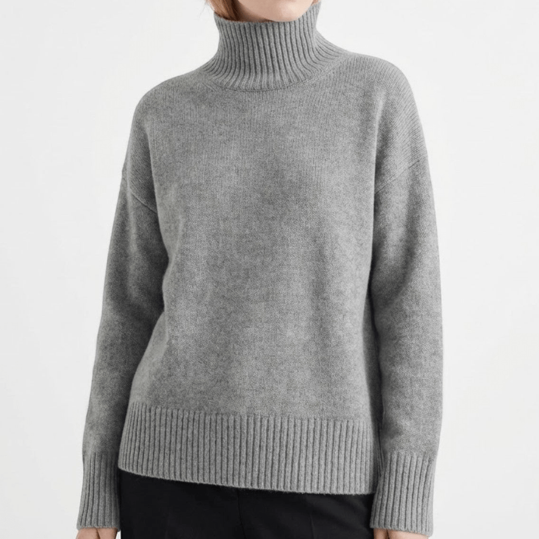 Women's Cozy Wool Roll Neck Jumper - Sophia 3