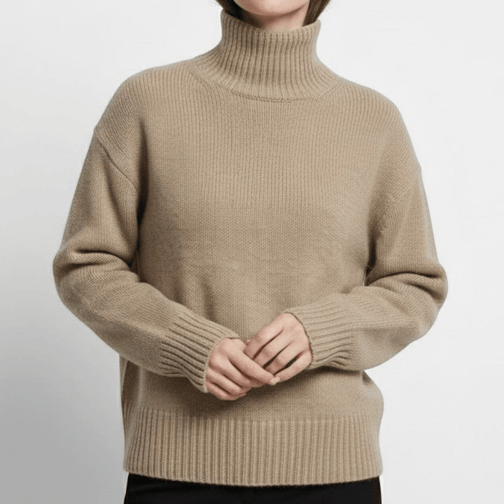 Women's Cozy Wool Roll Neck Jumper - Sophia 6