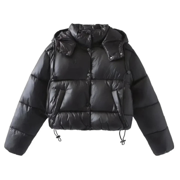 Women’s High-Shine Cropped Puffer Jacket