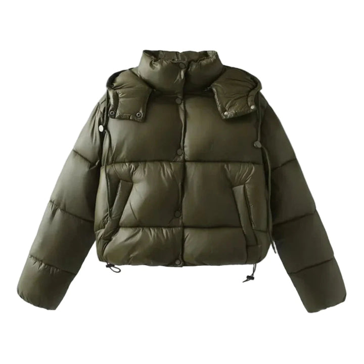 Women’s High-Shine Cropped Puffer Jacket