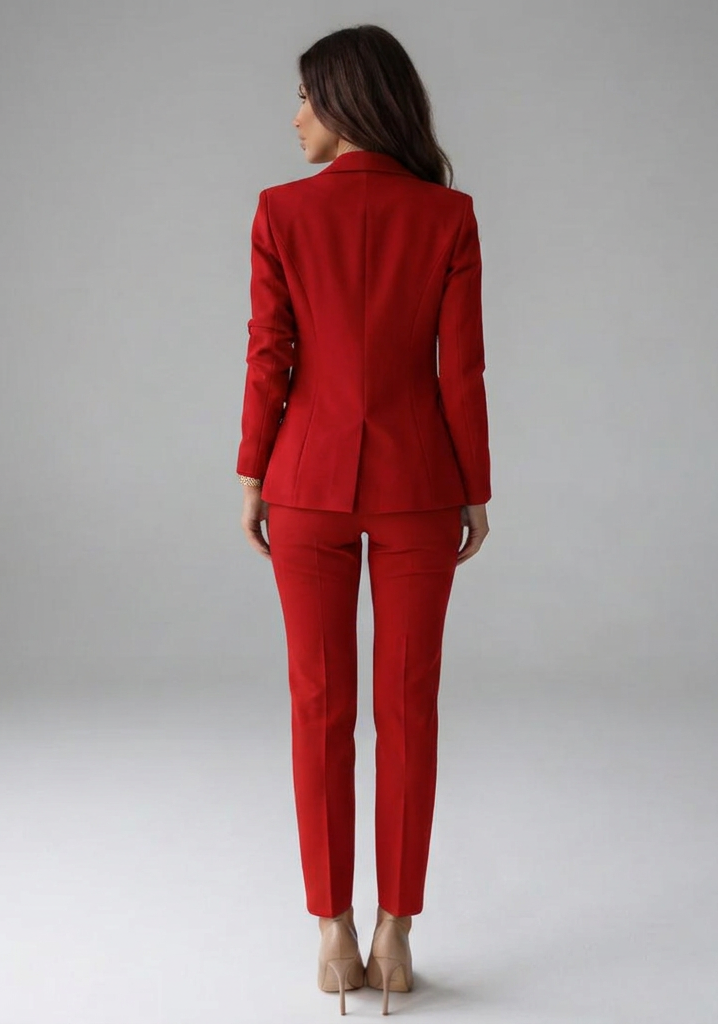 Women’s Double-Breasted Blazer and Trousers Suit Set | Daphne