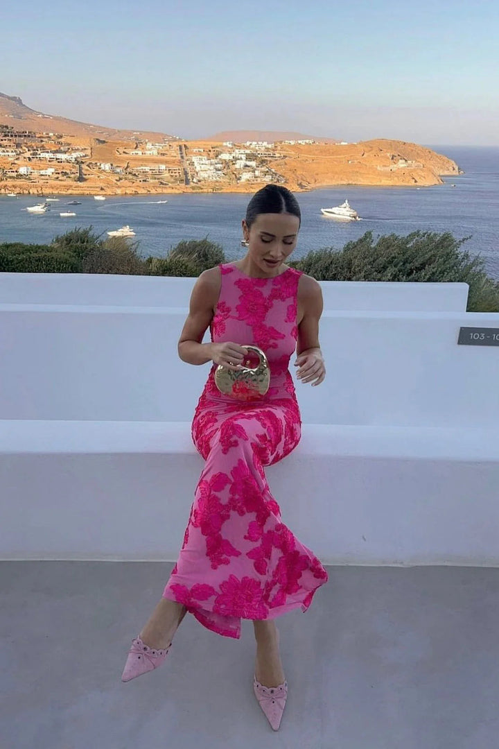 Women's Elegant Floral Maxi Dress - Olivia 3