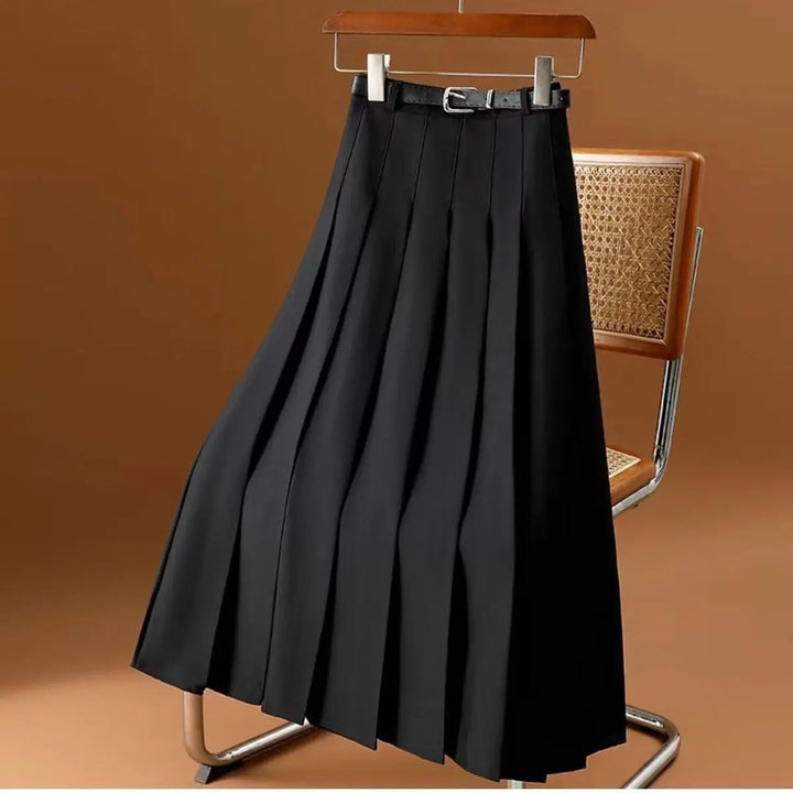 Women's Elegant High-Waisted Pleated Midi Skirt - Isabella 3