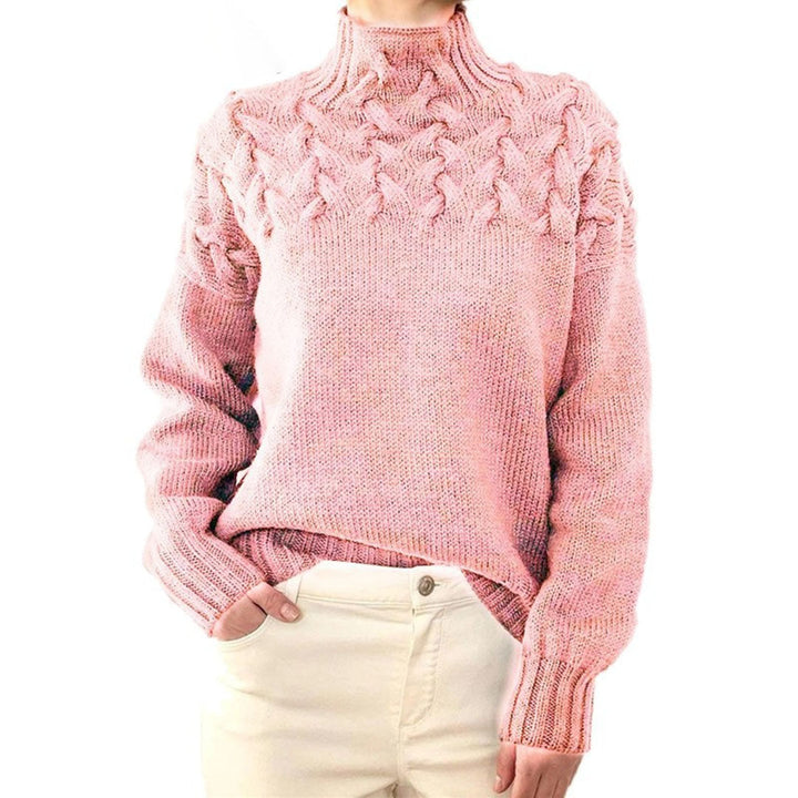 Women's Elegant Knit Turtleneck Sweater - Isabella 1