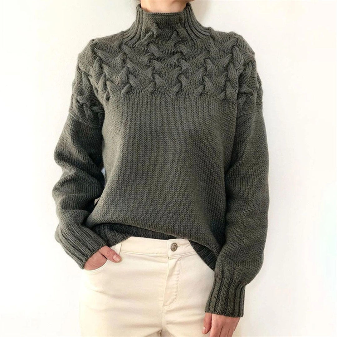 Women's Elegant Knit Turtleneck Sweater - Isabella 3
