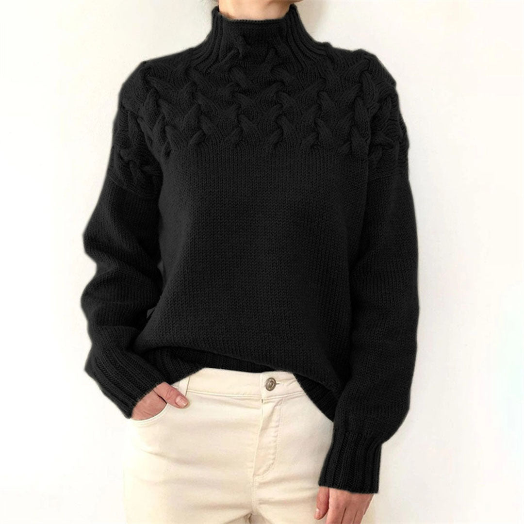 Women's Elegant Knit Turtleneck Sweater - Isabella 5