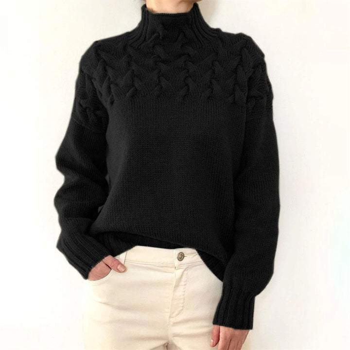 Women's Elegant Knit Turtleneck Sweater - Isabella 5