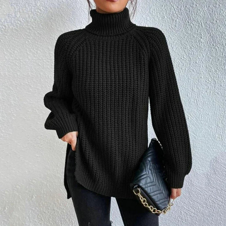 Women's Elegant Knitted Turtleneck Sweater - Isabella 0