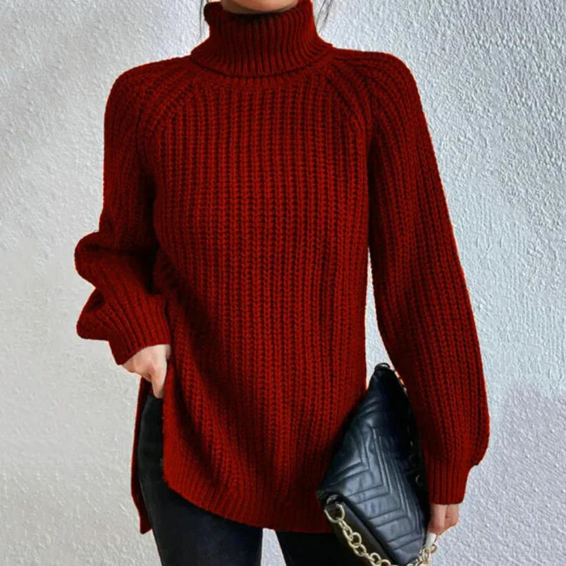 Women's Elegant Knitted Turtleneck Sweater - Isabella 4