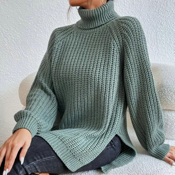 Women's Elegant Knitted Turtleneck Sweater - Isabella 6