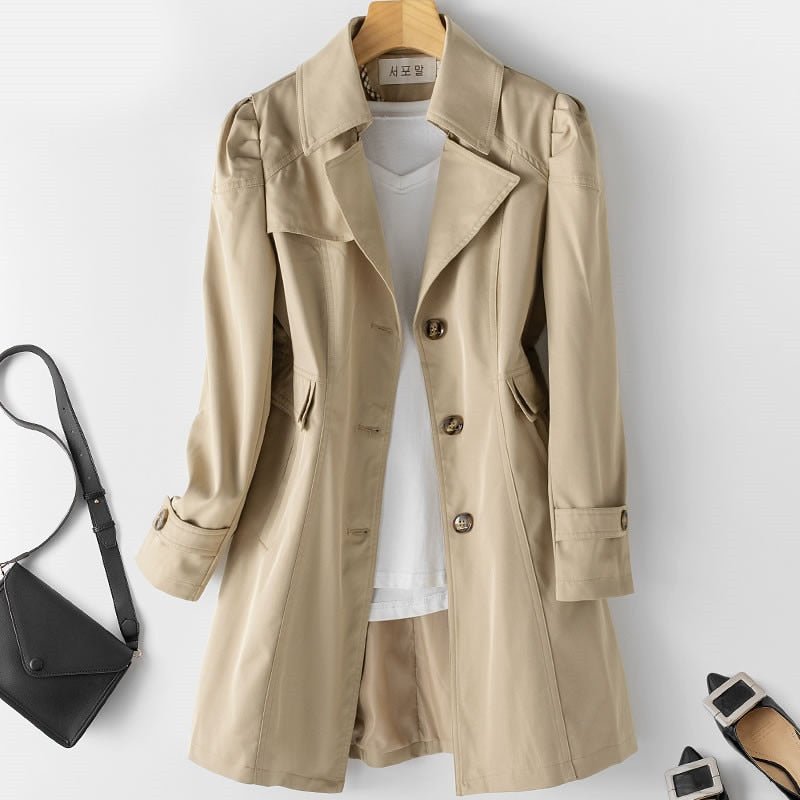 Women's Elegant Lightweight Trench Coat - Sophia 2