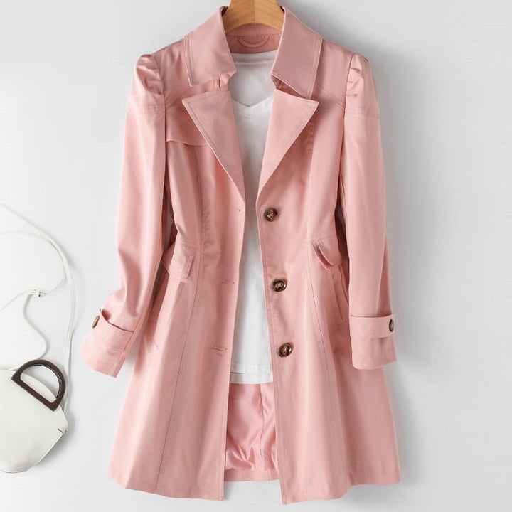 Women's Elegant Lightweight Trench Coat - Sophia 4