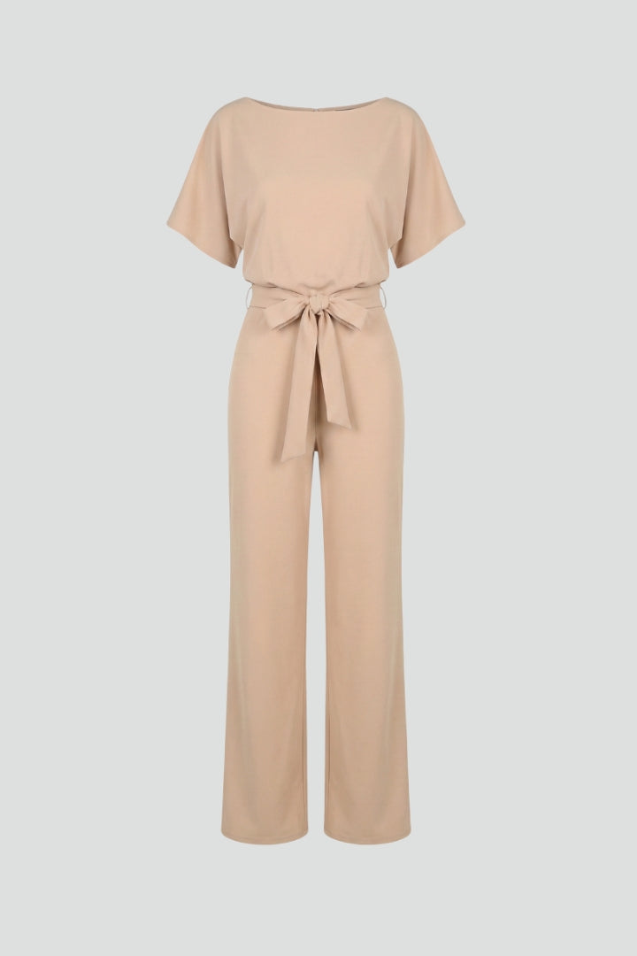 Women’s Wide Leg Jumpsuit with Tie Waist | Willow