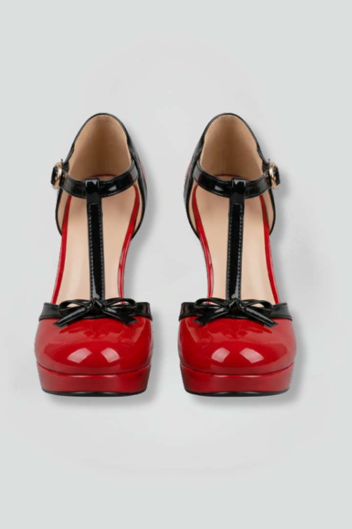 Women’s Patent Platform Mary Jane Heels | Maya