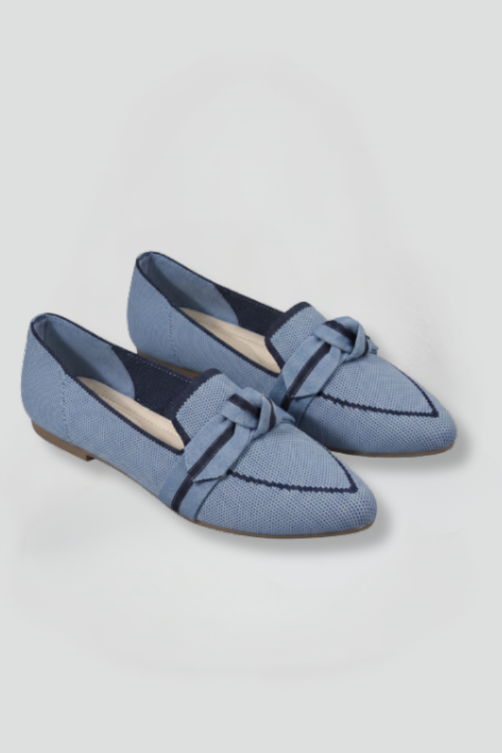 Women’s Mesh Bow Flat Shoes | Elodie