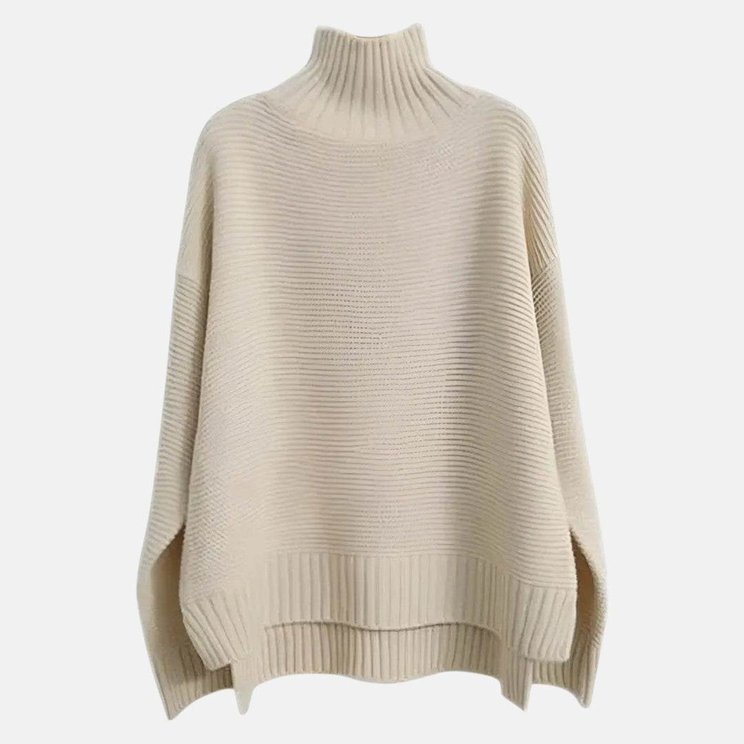 Women's Oversized Wool Roll Neck Jumper - Isabella 0