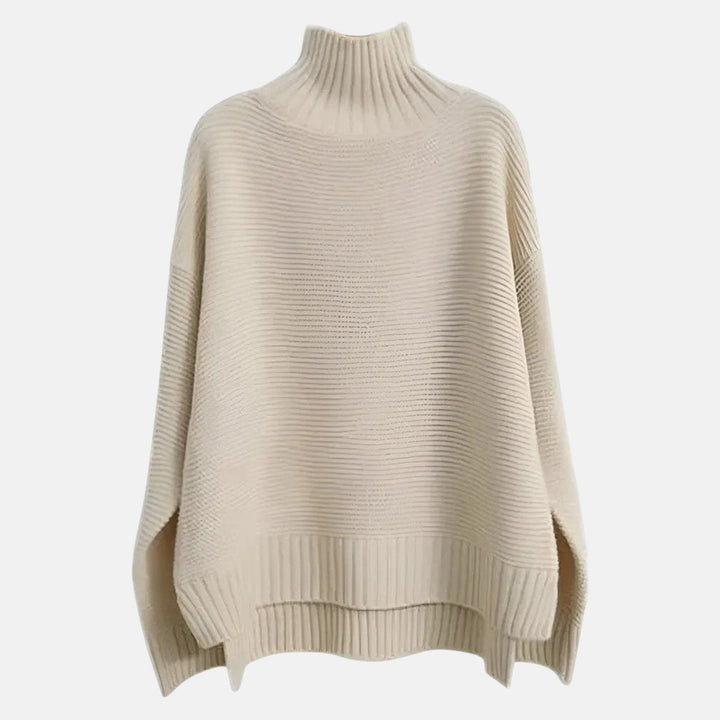 Women's Oversized Wool Roll Neck Jumper - Isabella 0