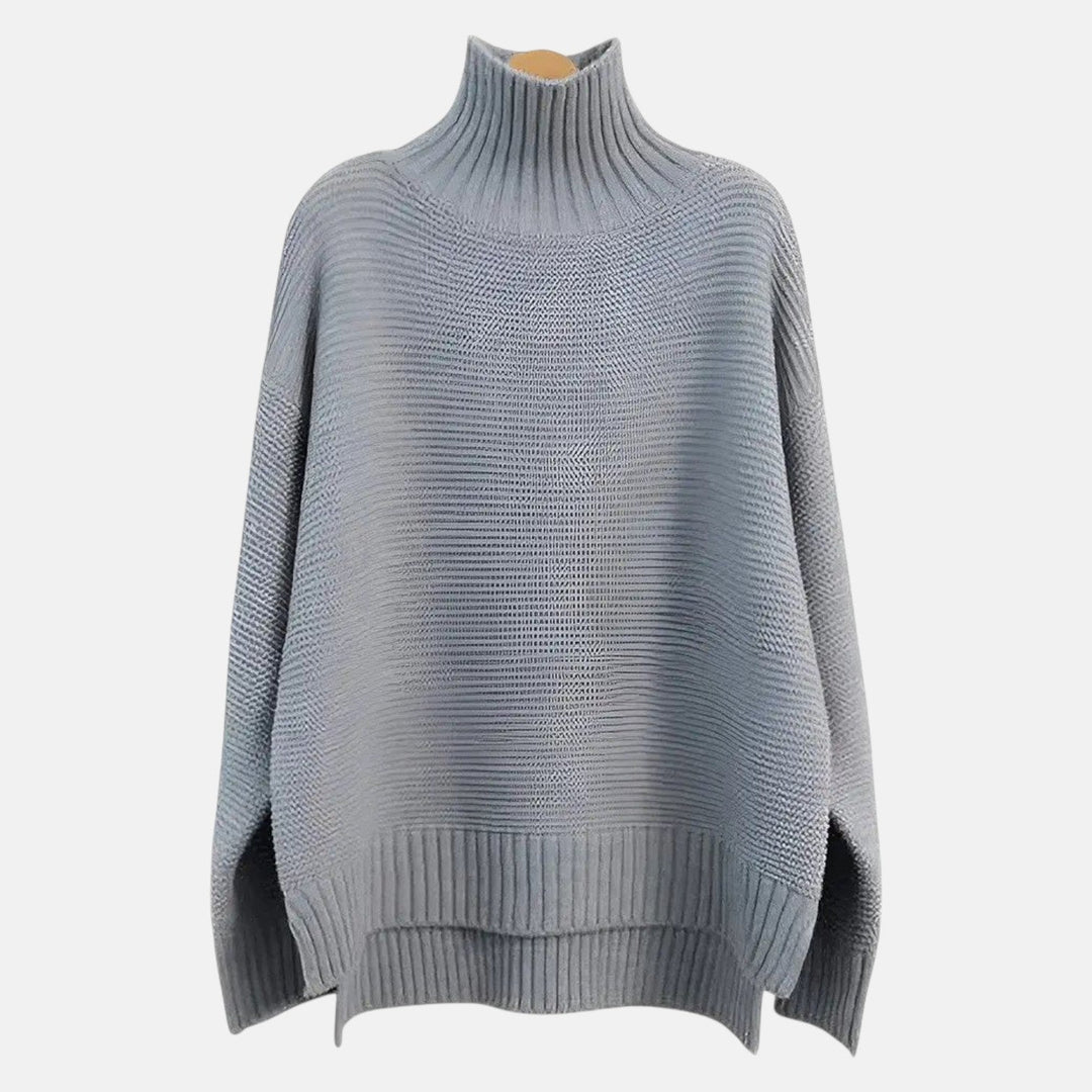 Women's Oversized Wool Roll Neck Jumper - Isabella 6