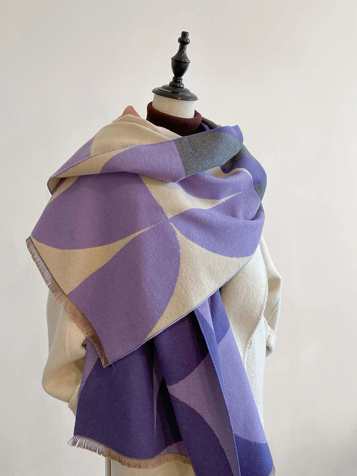 Women’s Oversized Abstract Print Blanket Scarf Wrap