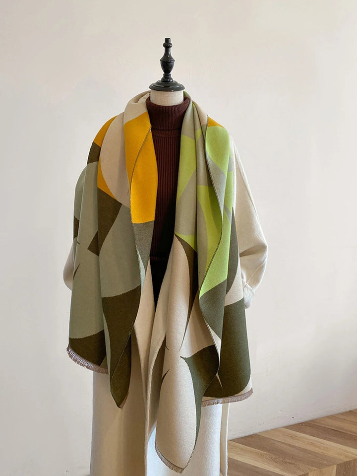Women’s Oversized Abstract Print Blanket Scarf Wrap