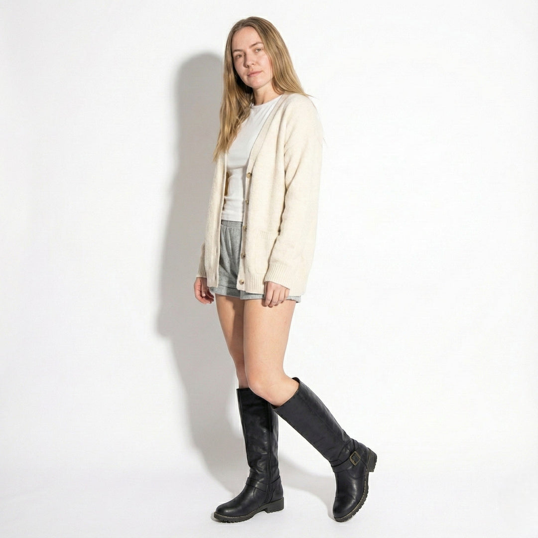 Women's Supportive Black Knee High Boots - Sophie 3