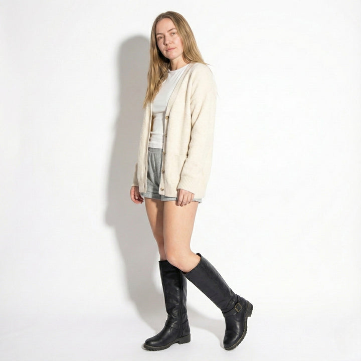 Women's Supportive Black Knee High Boots - Sophie 3