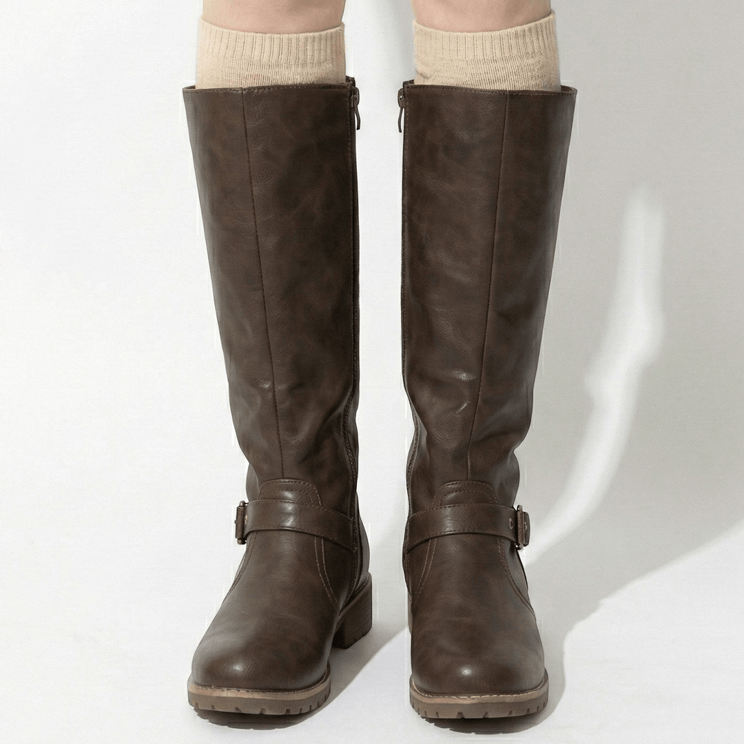 Women's Supportive Black Knee High Boots - Sophie 4