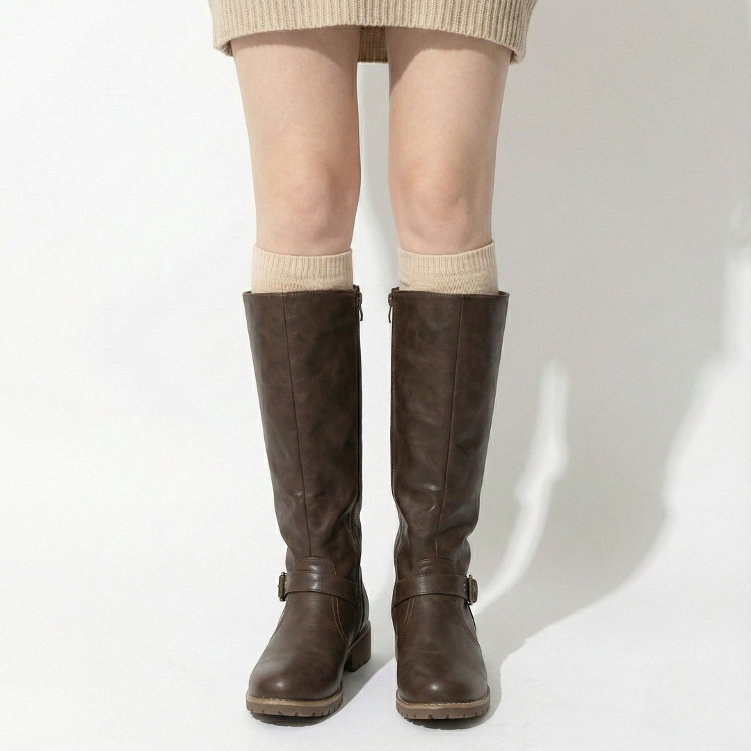 Women's Supportive Black Knee High Boots - Sophie 5