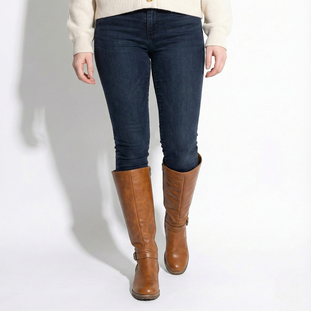 Women's Supportive Black Knee High Boots - Sophie 8