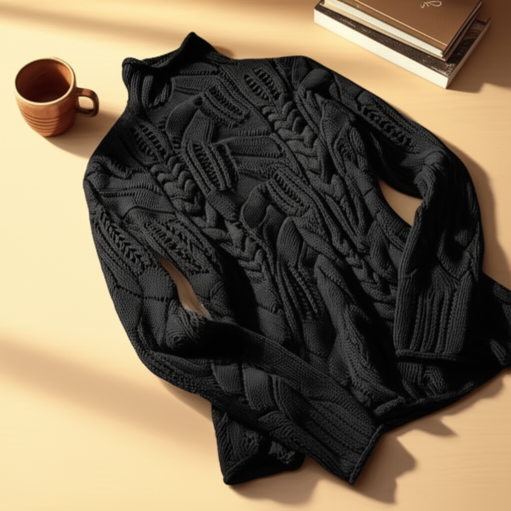 Women's Textured Turtleneck Sweater - Emma 8