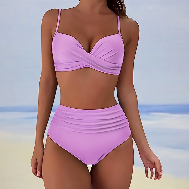 Women’s Twist Front High Waisted Bikini Set | Tessa