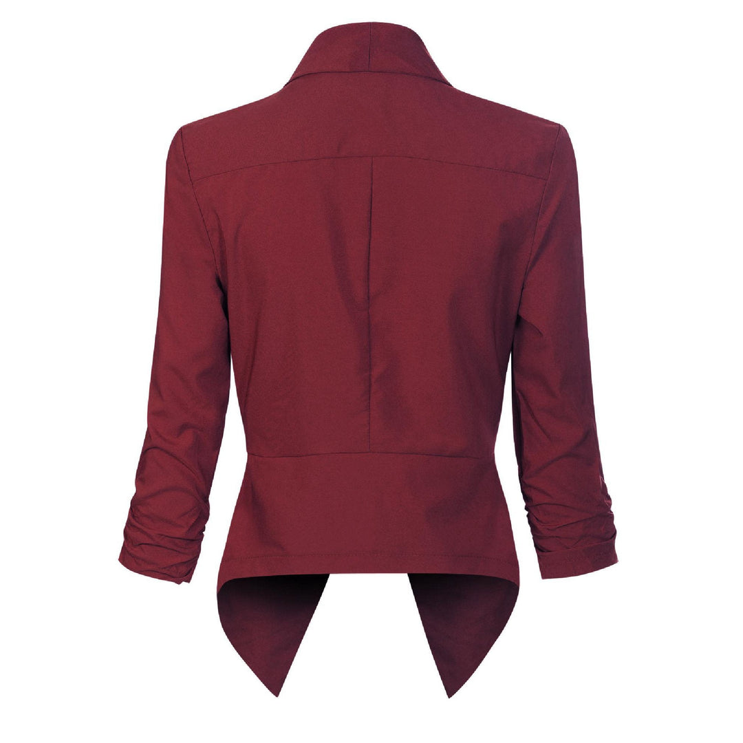 Women’s Open Front Draped Blazer Jacket