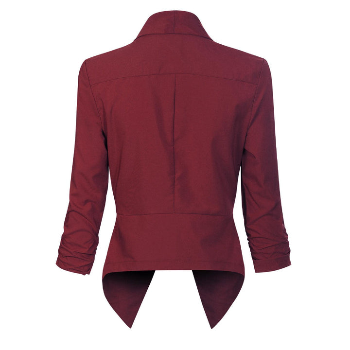 Women’s Open Front Draped Blazer Jacket