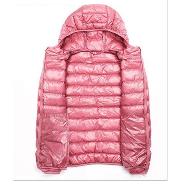Women’s Lightweight Hooded Puffer Travel Jacket